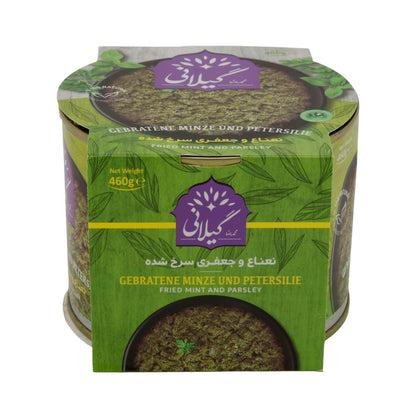Gilani Gebratene Minze & Petersilie | Verzehrfertig | 100 % Natur | 460 g Dose Espido