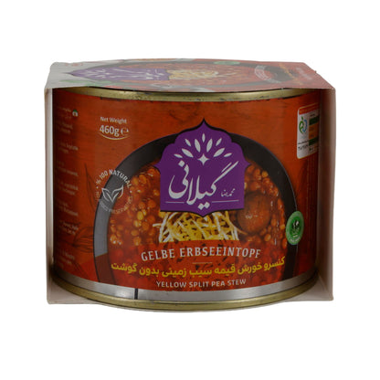 Gilani Gelber Erbseintopf | Vegetarisches Fertiggericht | Orientalisch gewürzt | 460 g Espido