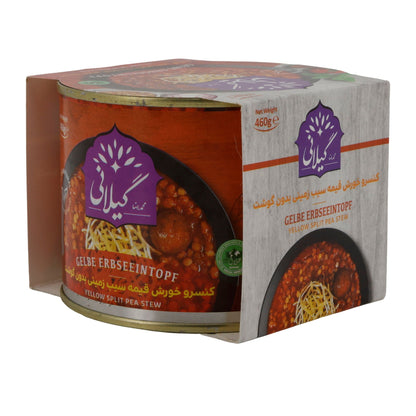Gilani Gelber Erbseintopf | Vegetarisches Fertiggericht | Orientalisch gewürzt | 460 g Espido