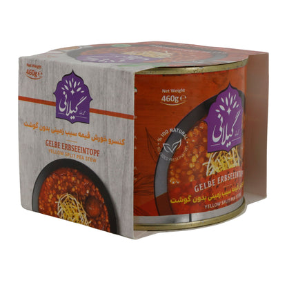Gilani Gelber Erbseintopf | Vegetarisches Fertiggericht | Orientalisch gewürzt | 460 g Espido
