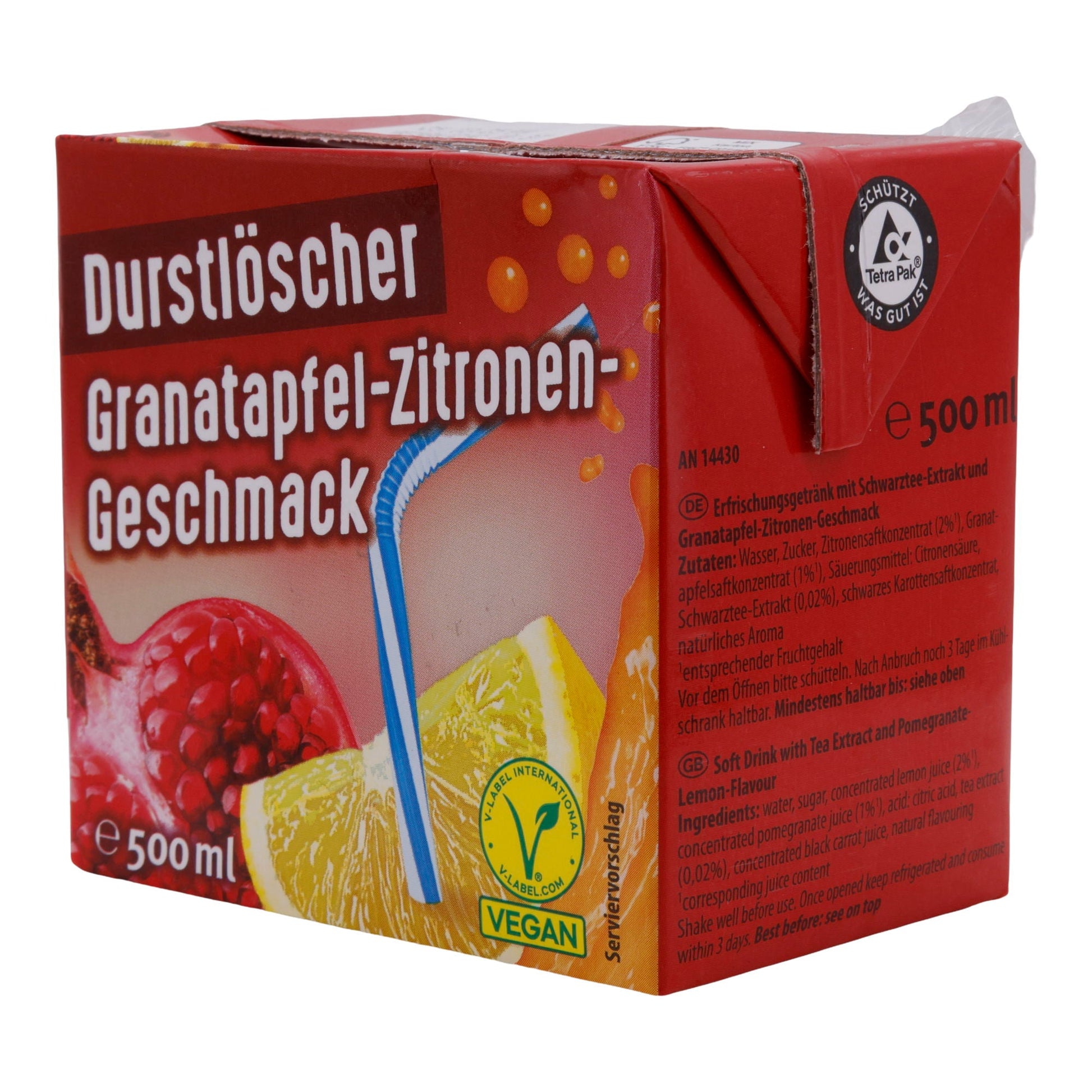 Granatapfel - Zitrone Durstlöscher | Getränk | | 500 ml - Taste Your World