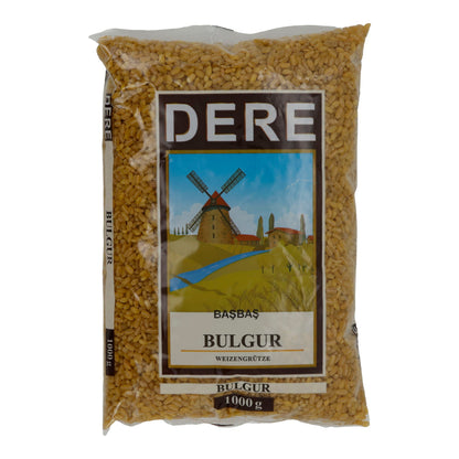 Grobe Weizengrütze Dere Bulgur grossier | Weizengrütze traditionnelle pour un plaisir oriental et méditerranéen | 1000 g