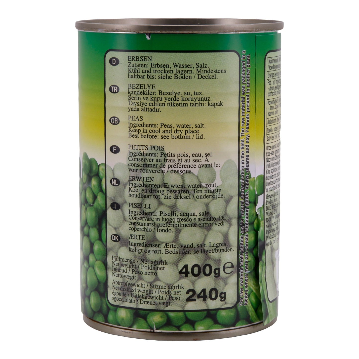 Yeşil Bezelye Suntat | Baklagiller | Çok Yönlü Kullanım | 400 g