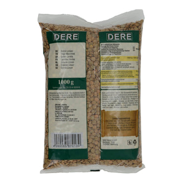Grüne Linsen Dere | Vielseitige Hülsenfrucht | Für herzhafte Gerichte | 1000 g - Taste Your World