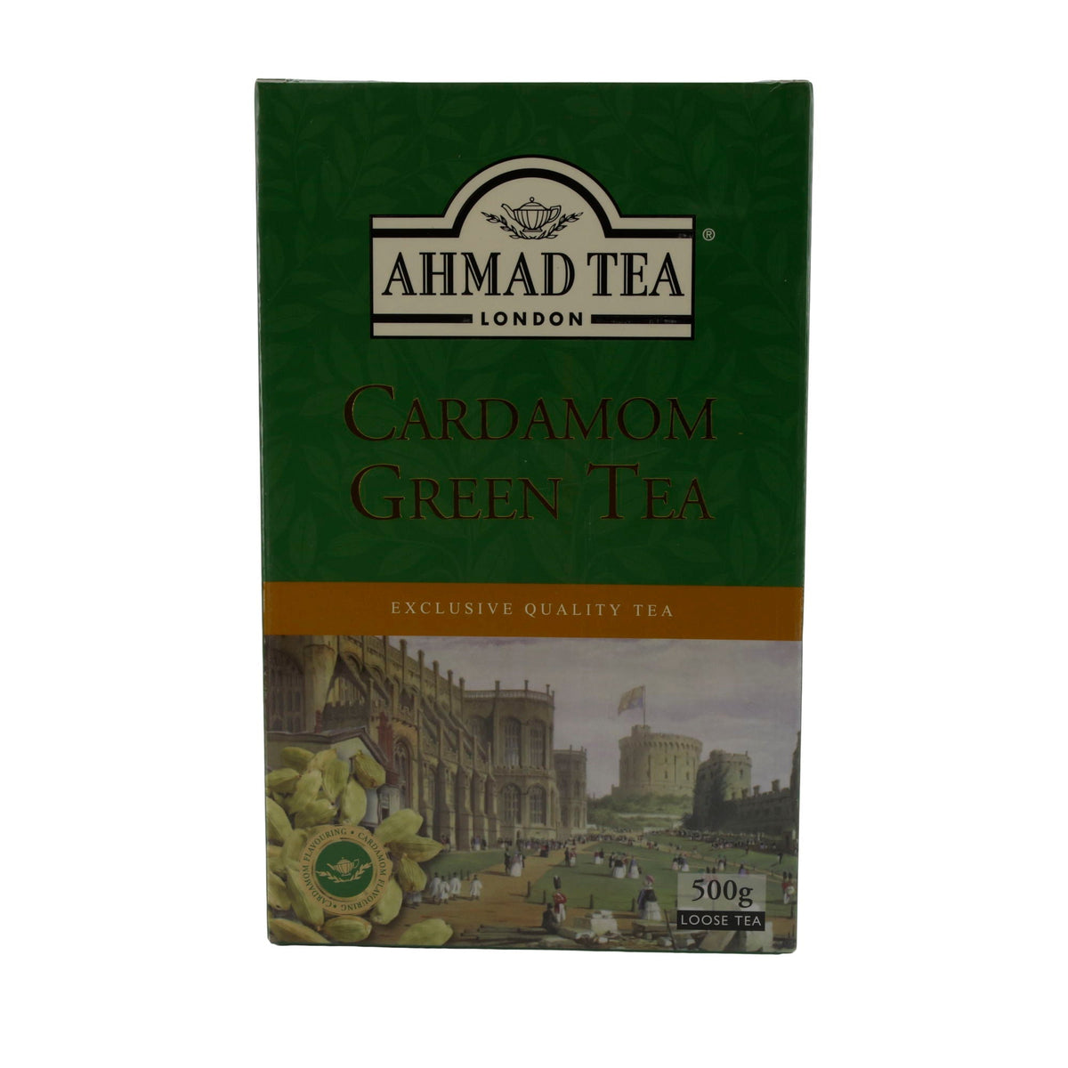 Grüntee Ahmad Tea | Cardamom Green Tea | Loser Tee mit Kardamom | 500 g | Exklusive Qualität AHMAD TEA
