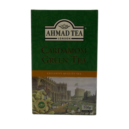 Grüntee Ahmad Tea | Cardamom Green Tea | Loser Tee mit Kardamom | 500 g | Exklusive Qualität AHMAD TEA