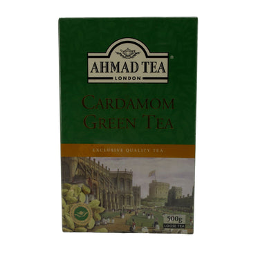 Grüntee Ahmad Tea | Cardamom Green Tea | Loser Tee mit Kardamom | 500 g | Exklusive Qualität AHMAD TEA