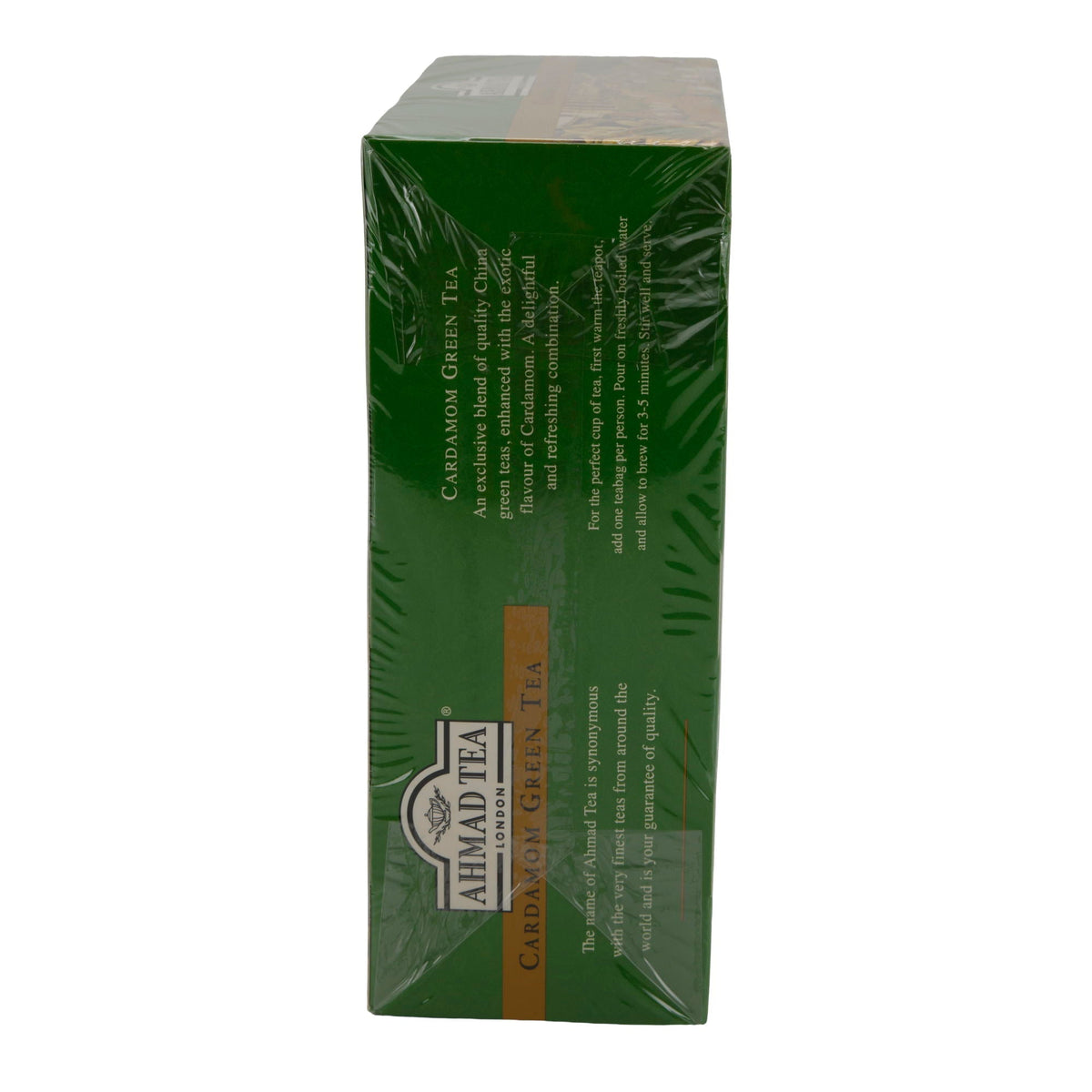 Grüntee Ahmad Tea | Cardamom Green Tea | Würzig-aromatisch mit Kardamom | 100 Teebeutel | 200g AHMAD TEA