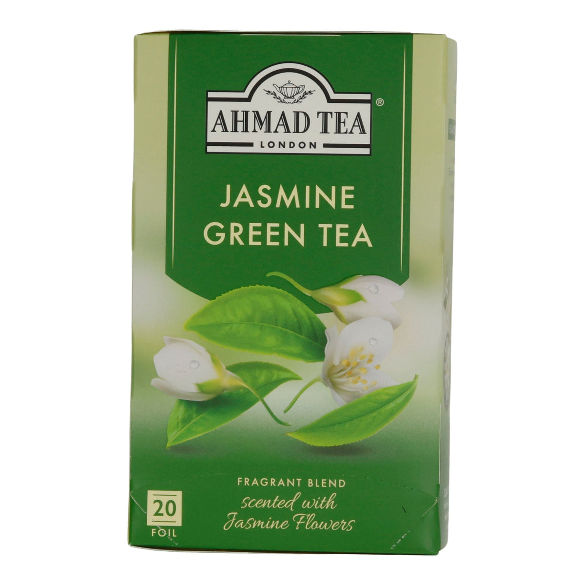 Grüntee Ahmad Tea | Jasmine Green Tea | Grüner Tee mit Jasminblüten | 20 Teebeutel AHMAD TEA