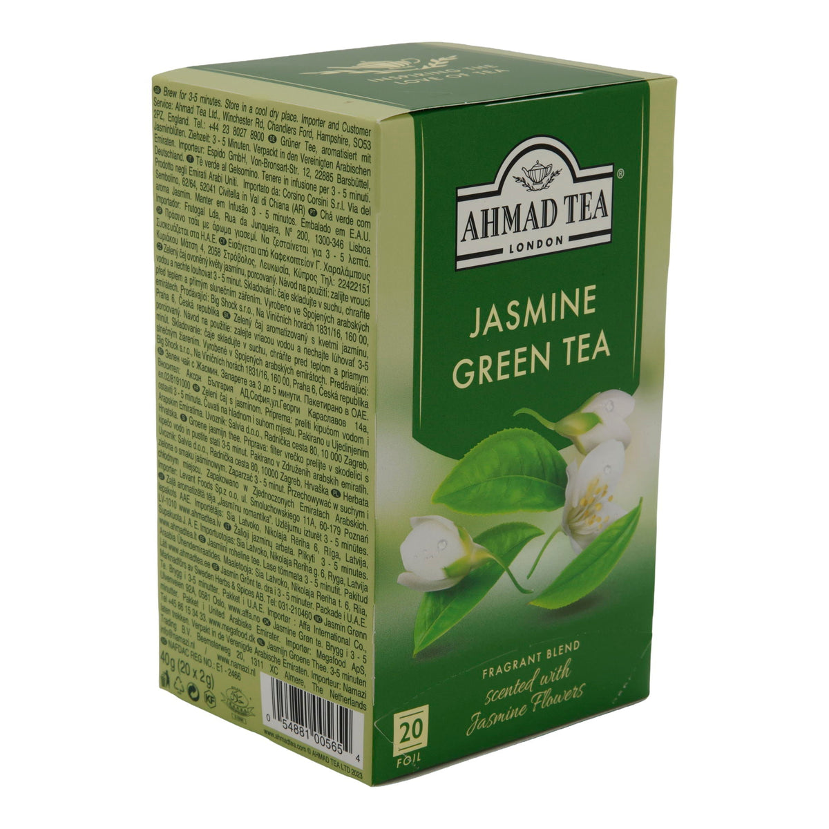 Grüntee Ahmad Tea | Jasmine Green Tea | Grüner Tee mit Jasminblüten | 20 Teebeutel