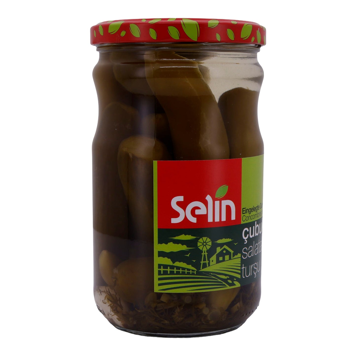 Gurken Selin | Cornichons en bâtonnets | Pour salades et accompagnements | 620g