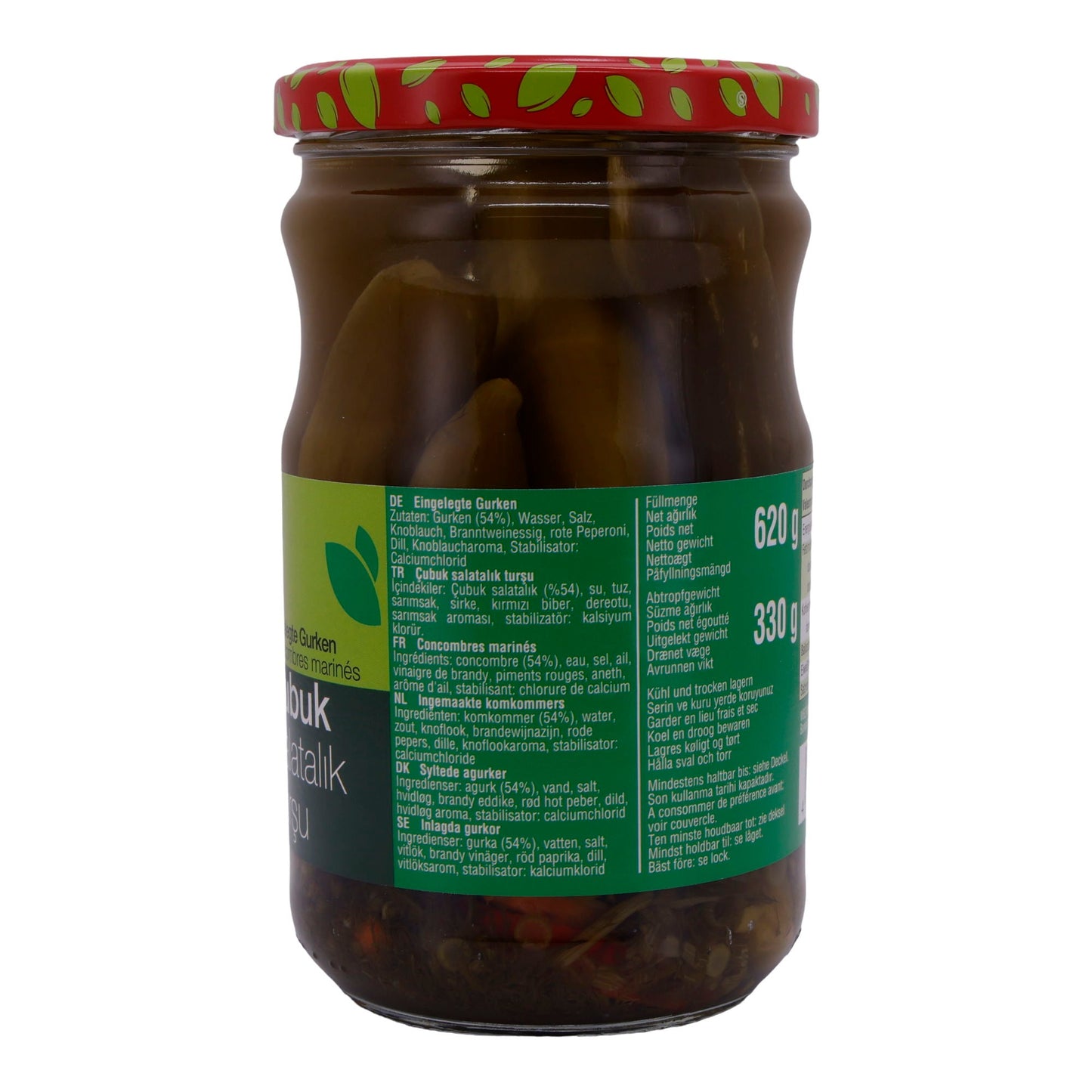 Gurken Selin | Cornichons en bâtonnets | Pour salades et accompagnements | 620g