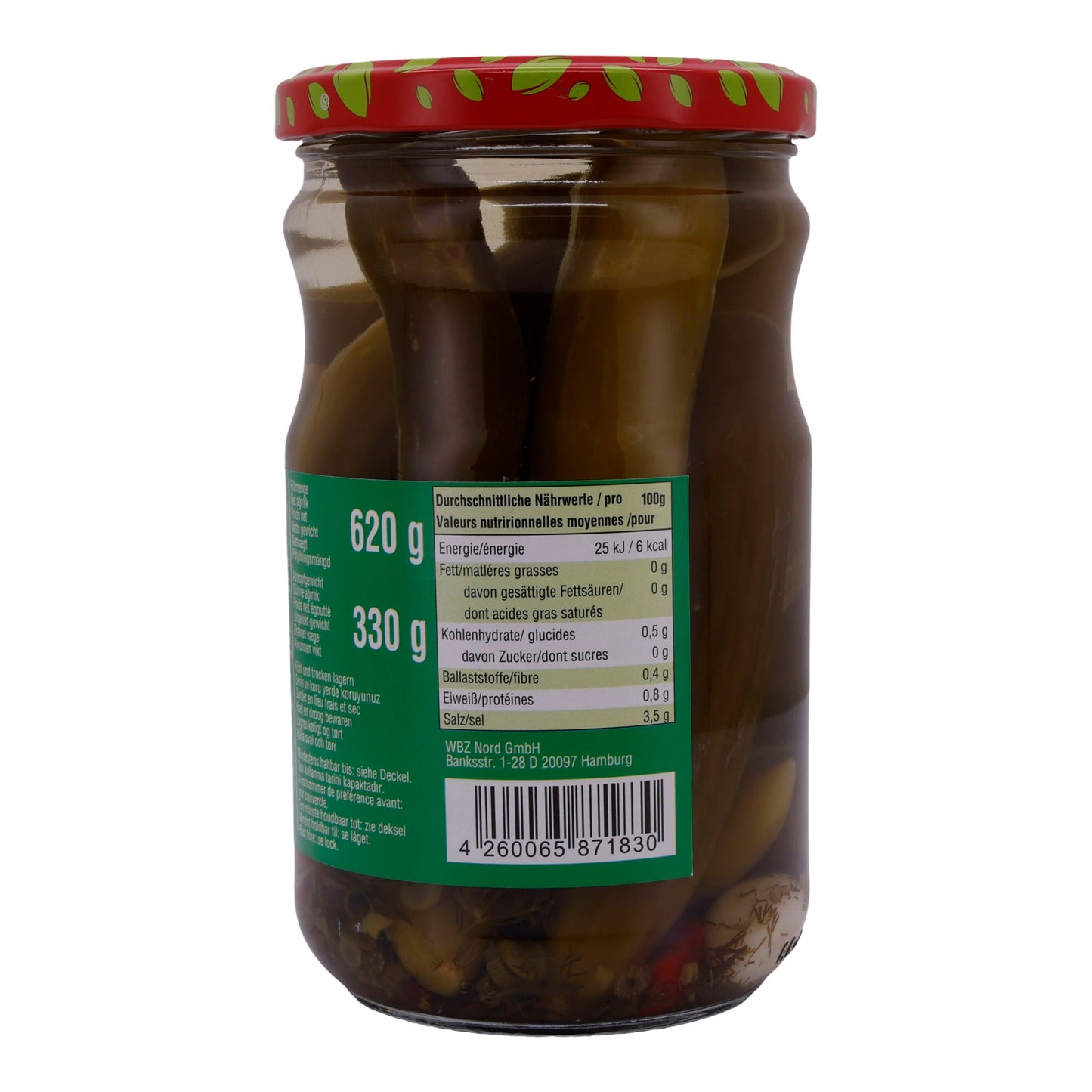 Gurken Selin | Cornichons en bâtonnets | Pour salades et accompagnements | 620g