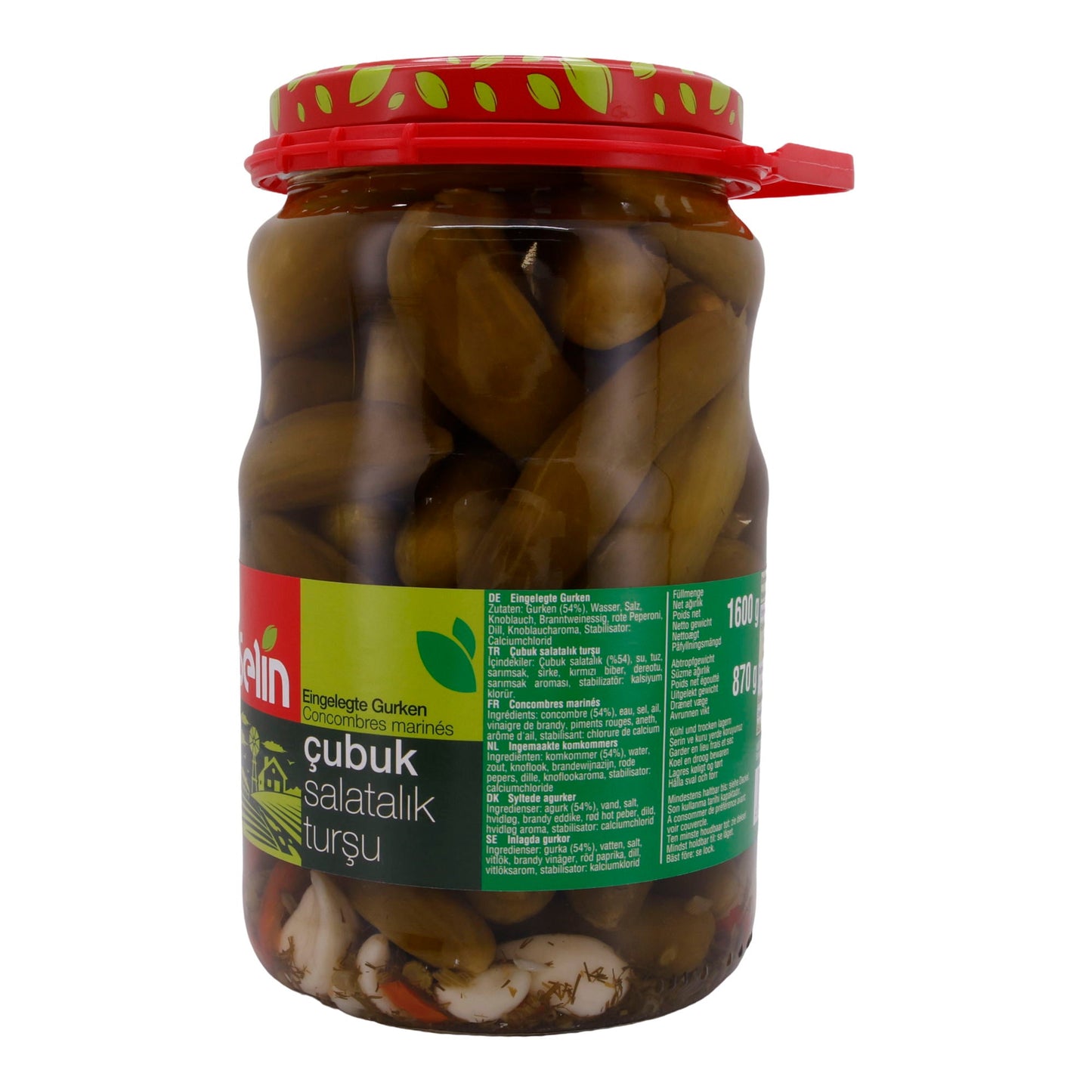 Cornichons Selin | Marinés | Aromatiques & croquants | 1600g