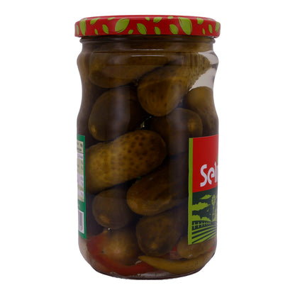 Gurken Selin | Cornichons au vinaigre | Avec ail & paprika | 620g