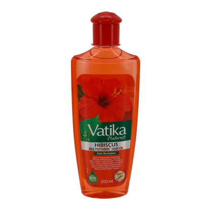 Olio per capelli Vatika Hibiscus | Olio multivitaminico per capelli | Idratazione intensiva | 200 ml