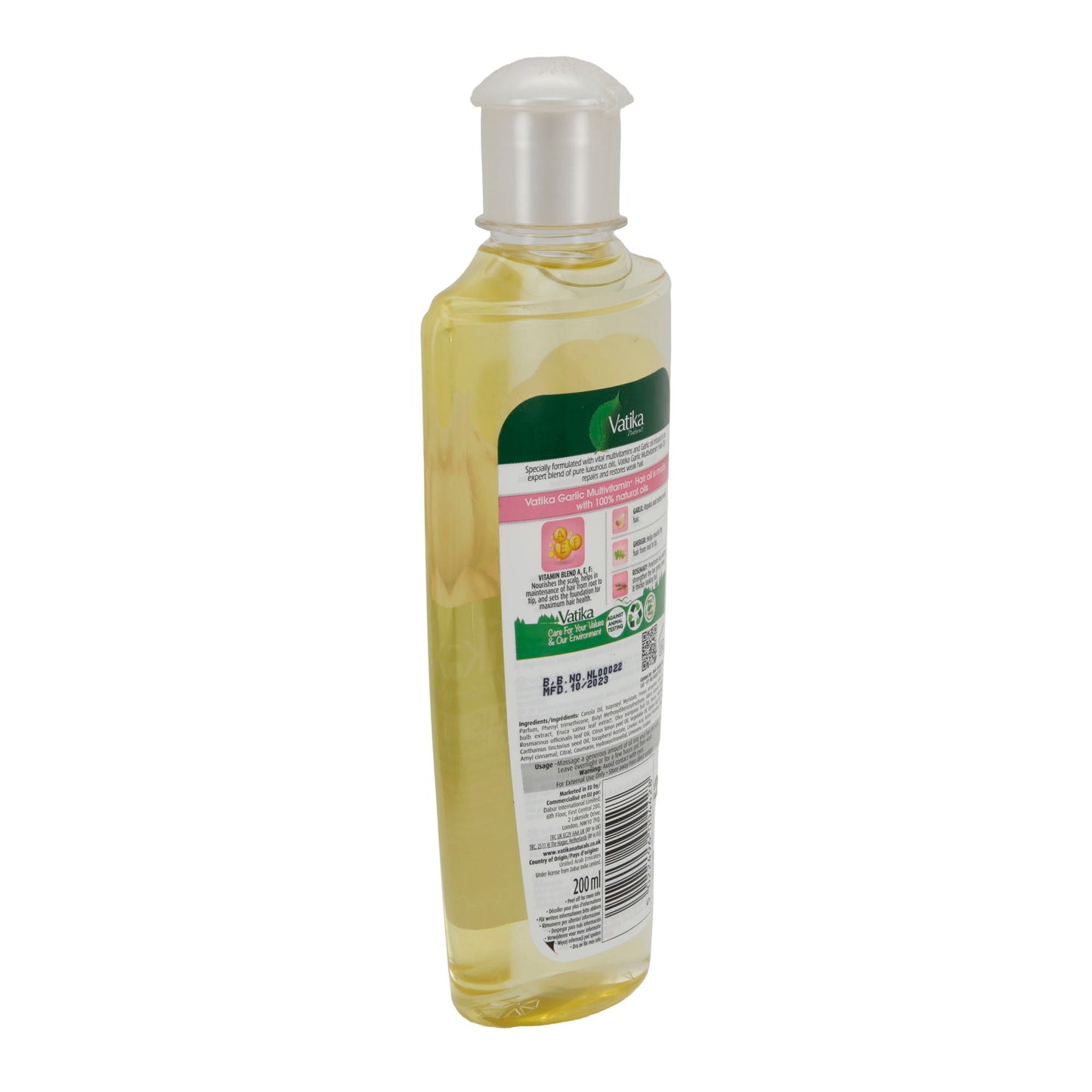 Olio per capelli Vatika Naturals | Olio per capelli all'aglio | Olio per capelli | 200 ml