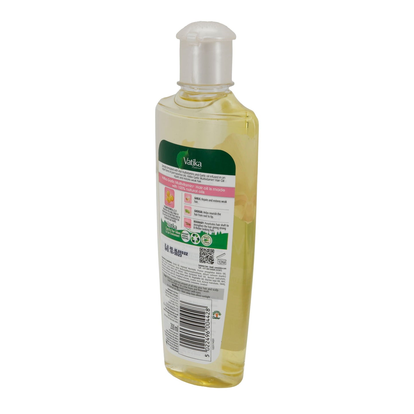 Olio per capelli Vatika Naturals | Olio per capelli all'aglio | Olio per capelli | 200 ml