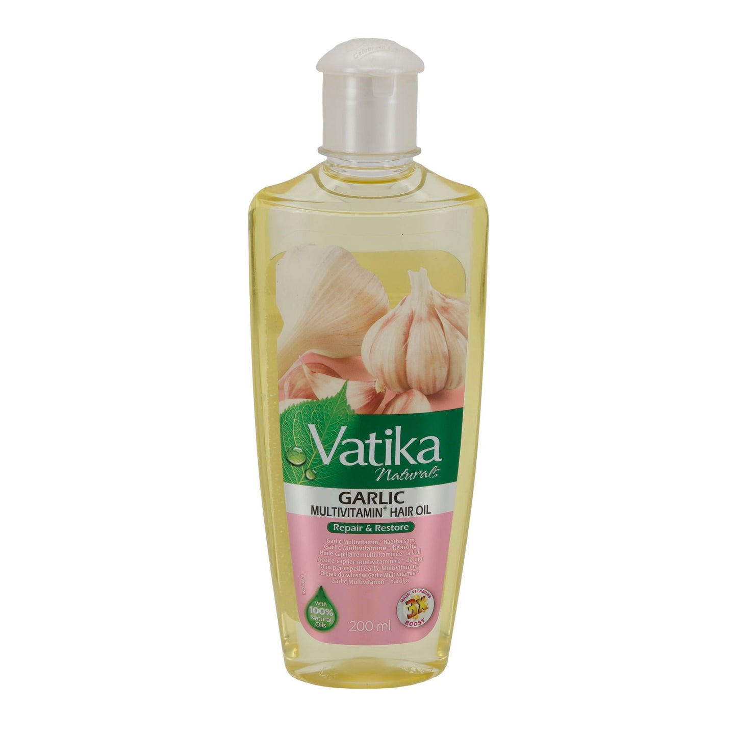 Olio per capelli Vatika Naturals | Olio per capelli all'aglio | Olio per capelli | 200 ml
