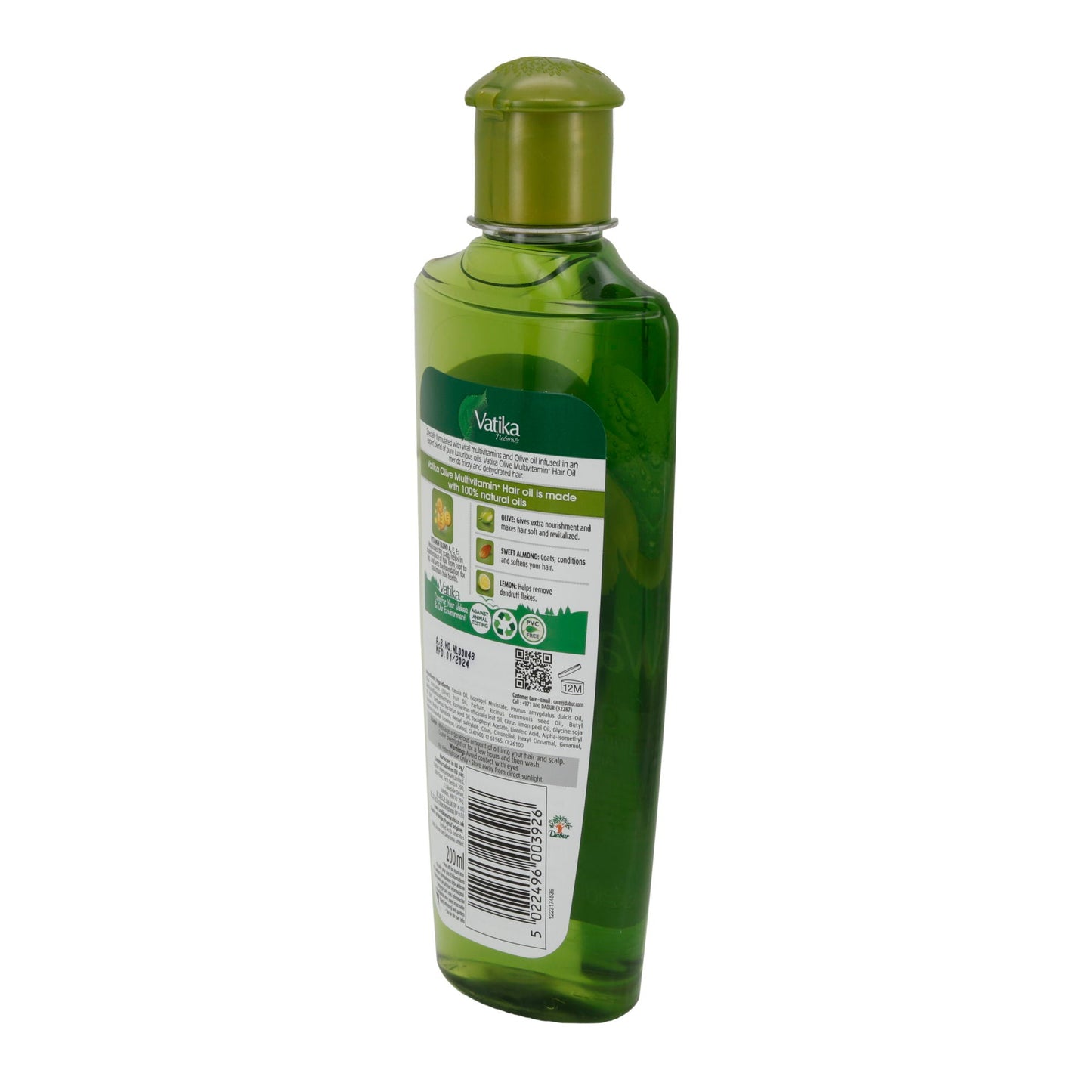 Olio per la cura dei capelli Vatika Naturals | Olio per capelli all'olio di oliva | Olio per capelli | 200 ml