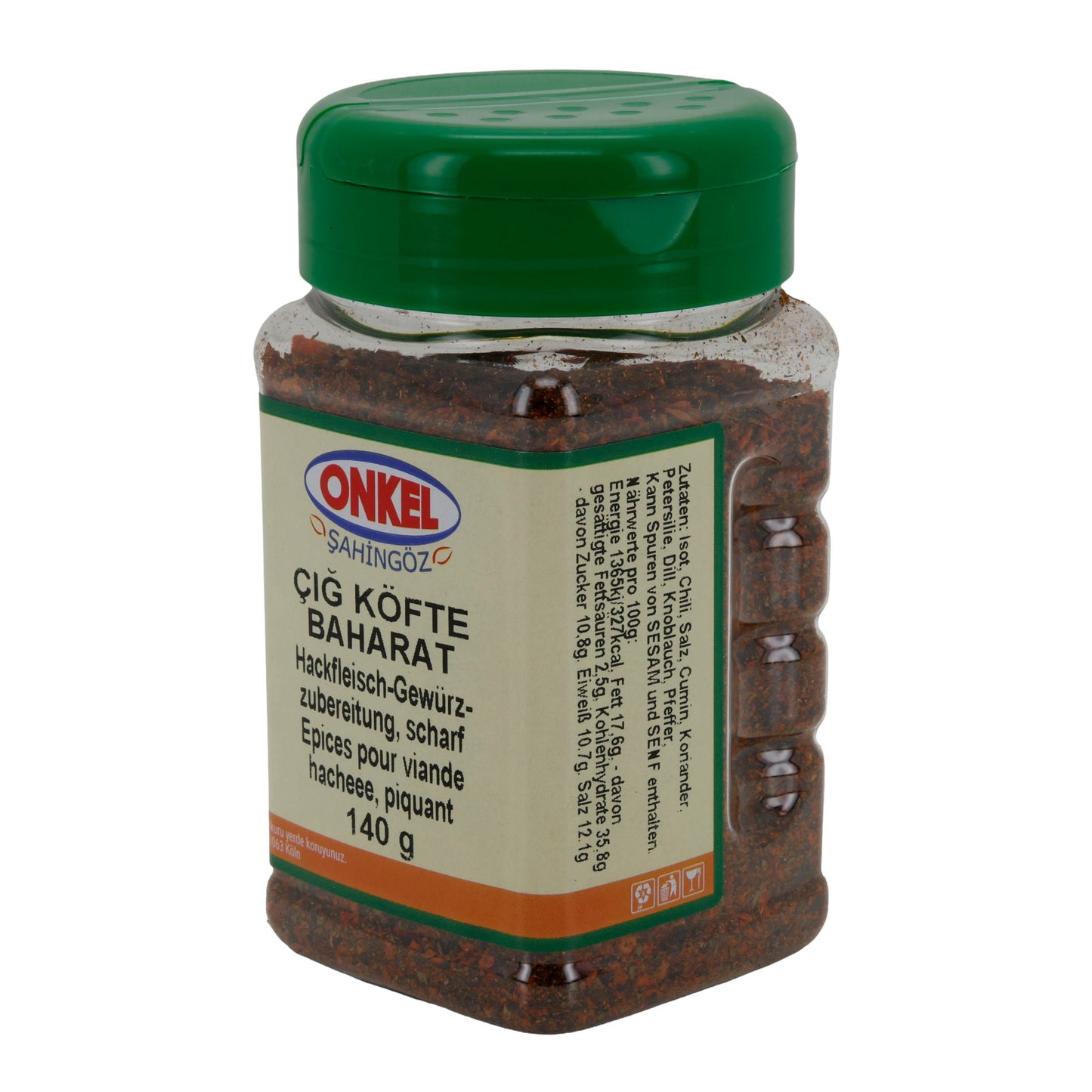 Gehaktkruidenmix Onkel Şahingöz Çiğ Köfte Kruiden | Kruiden | Pittig | 140 g