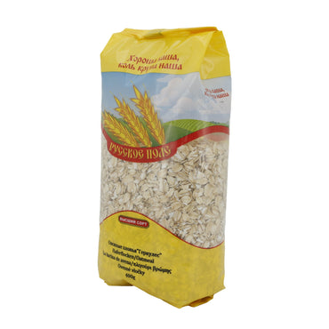 Haferflocken Russkoe Pole | Hochwertig | Perfekt für gesunde Mahlzeiten und ausgewogene Ernährung | 400 g - Taste Your World