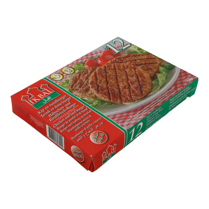 Hähnchen- und Rindfleisch-Burger Ikbal | Halal Hamburger-Patties | Tiefgefroren | 720 g (12 Stück)