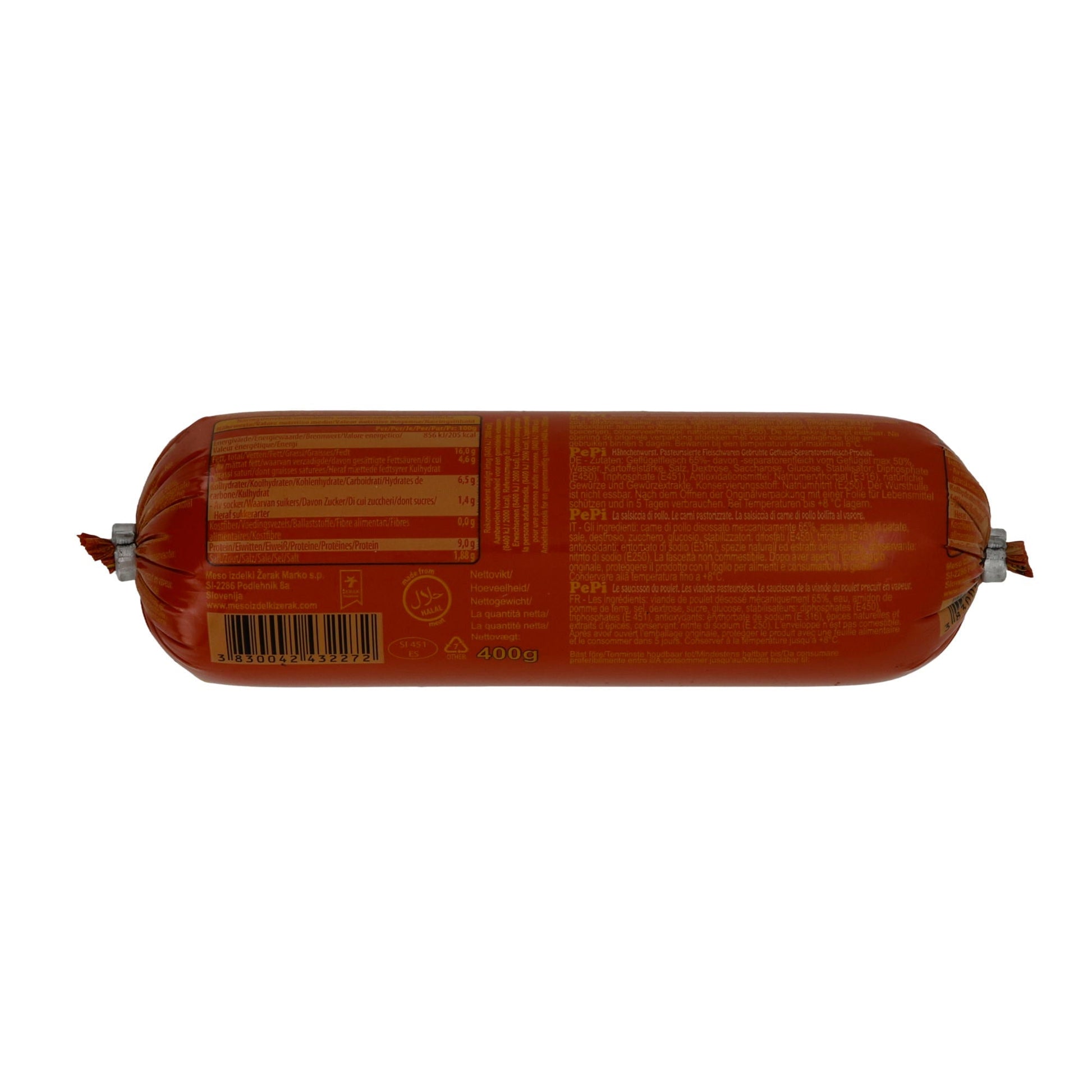Hähnchenwurst PePi | Wurst | Milder Geschmack, vielseitig einsetzbar | 400g PEPI