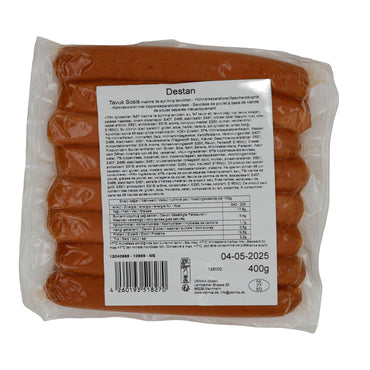 Hähnchenwürstchen Destan Tavuk Sosis | Hähnchenwürstchen | Für vielseitigen Genuss | 400 g DESTAN