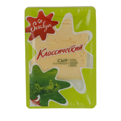 Halbharter Käse Svalya Klassischer | Käse | Aromatischer Käsegenuss aus Litauen | 150 g SVALJA