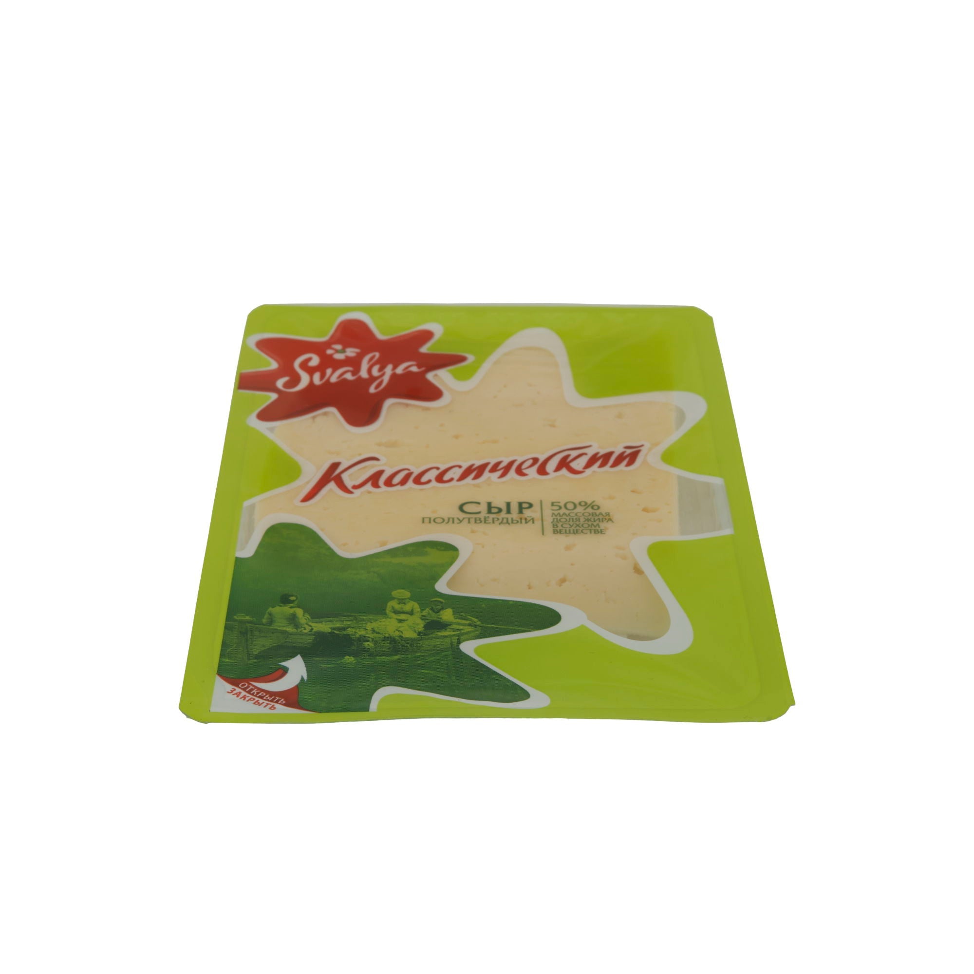 Halbharter Käse Svalya Klassischer | Käse | Aromatischer Käsegenuss aus Litauen | 150 g SVALJA