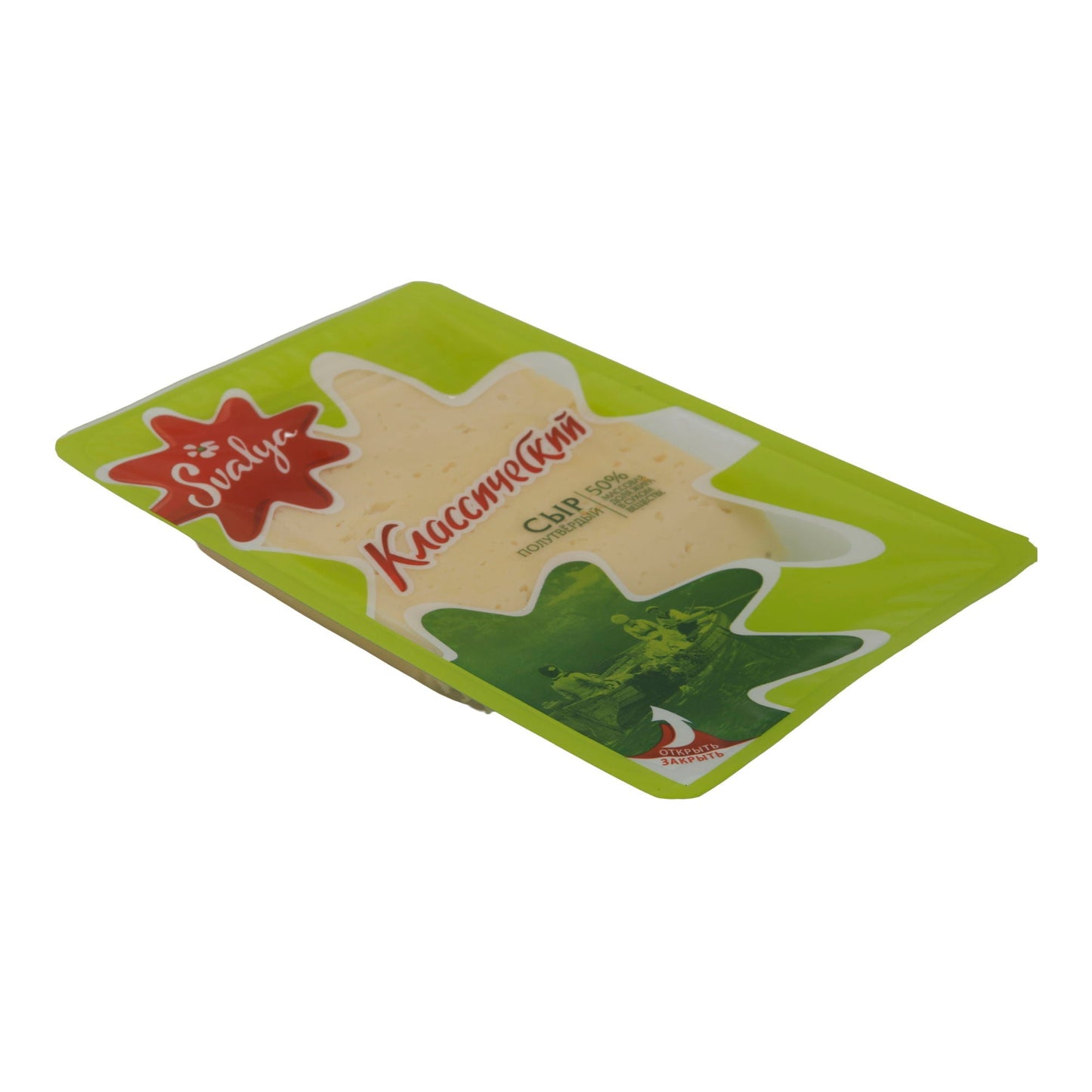 Halbharter Käse Svalya Klassischer | Käse | Aromatischer Käsegenuss aus Litauen | 150 g SVALJA
