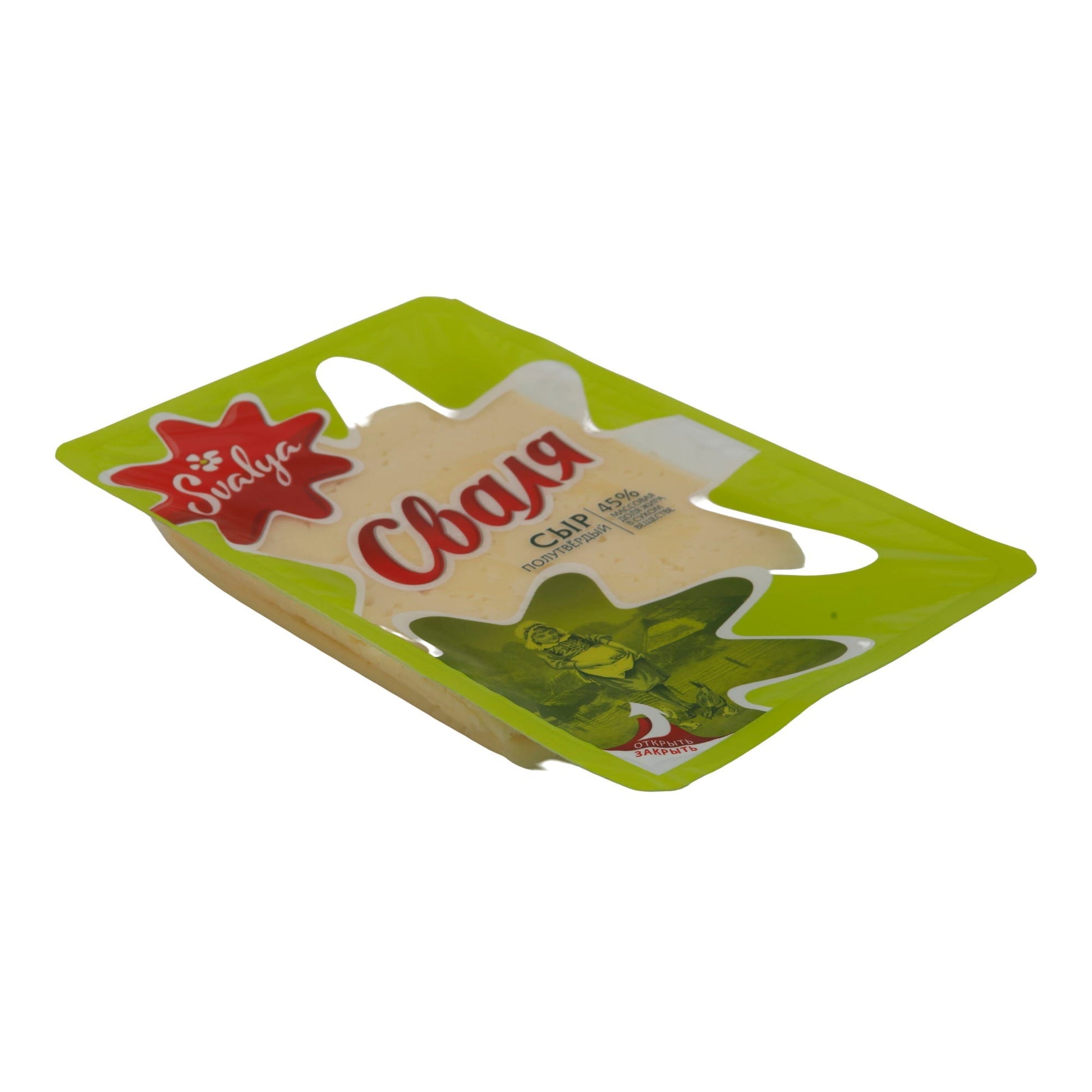 Halbhartkäse Svalya Halbhartkäse | Mild-würziger Käse | 45 % Fett i. Tr. | 200 g SVALJA