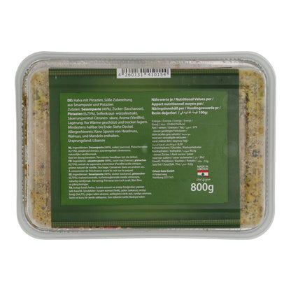 Halva mit Pistazien Boustan Pistachio Halawa | Süßspeise | mit Pistazien aus Libanon | 800 g