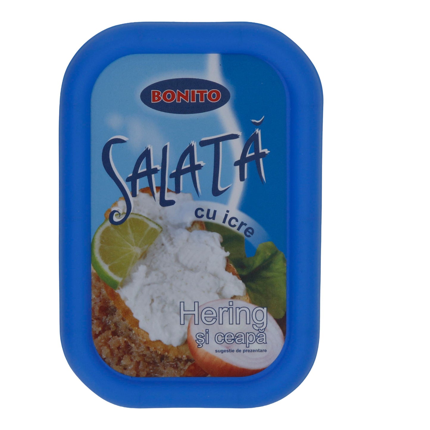 Heringsaufstrich Bonito Salată cu Icre | Aufstrich | Mit Kaviar und Zwiebeln nach rumänischer Art | 310 g