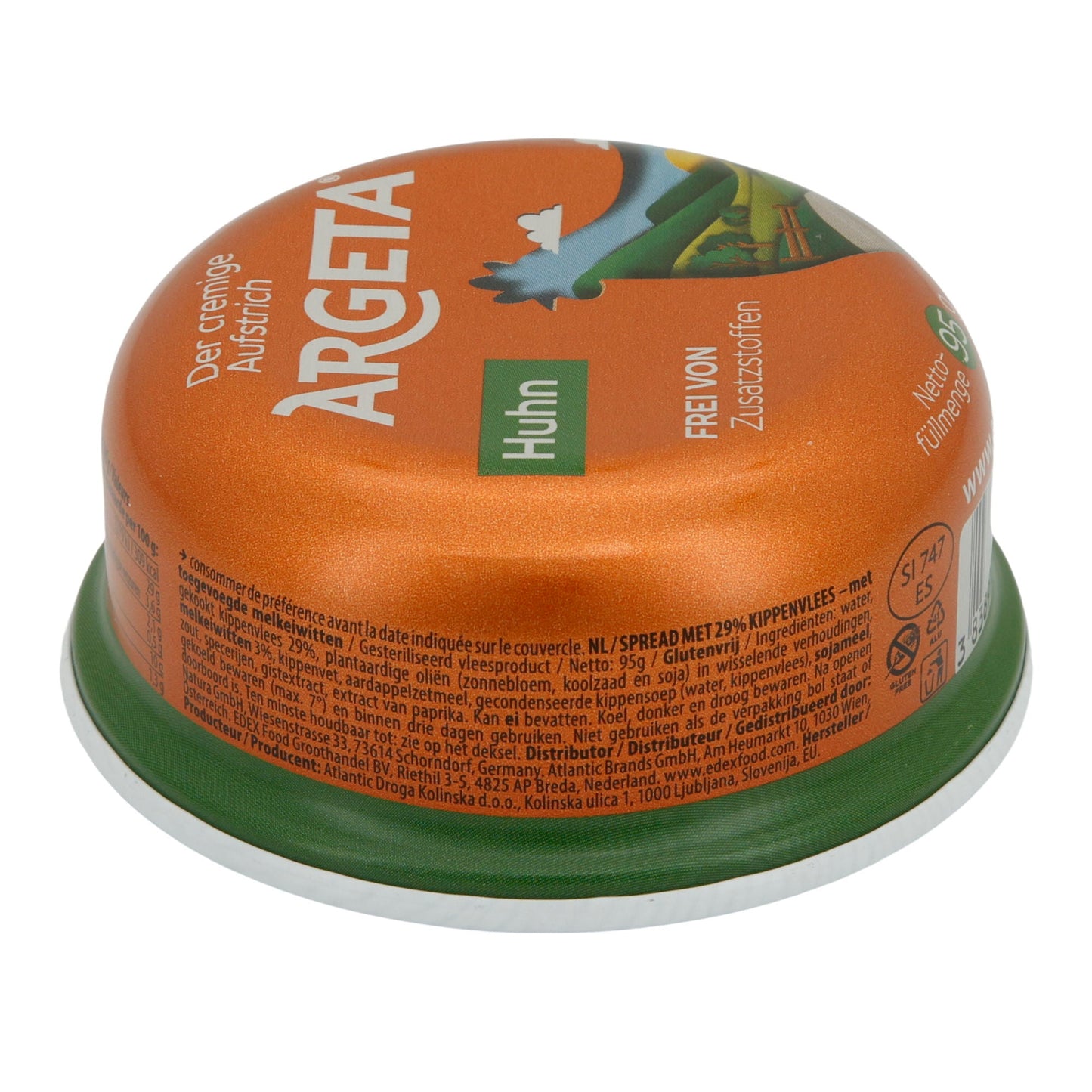 Hühnerpastete Argeta | Brotaufstrich | 29% Hühnerfleisch, frei von Zusatzstoffen | 95 g