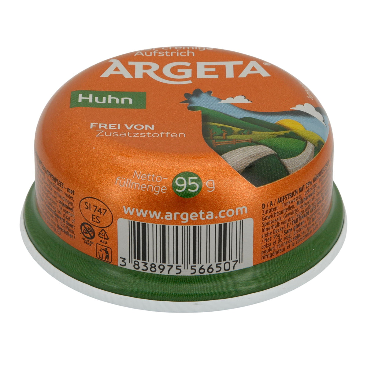 Hühnerpastete Argeta | Brotaufstrich | 29% Hühnerfleisch, frei von Zusatzstoffen | 95 g ARGETA