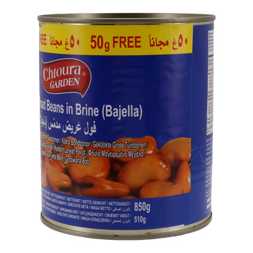 Peulvruchten Chtoura Garden | Grote gekookte tuinbonen in pekel (Bajella) | Smakelijke Libanese specialiteit | 850 g
