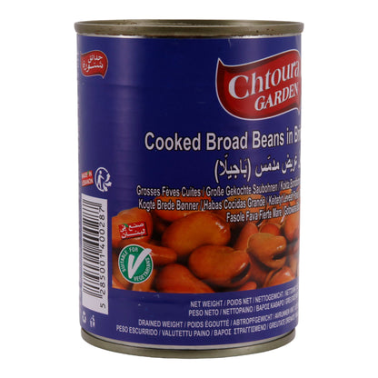 Peulvruchten Chtoura Garden | Grote Gekookte Witte Bonen in Pekel (Bajella) | Oosterse Specialiteit | 400 g