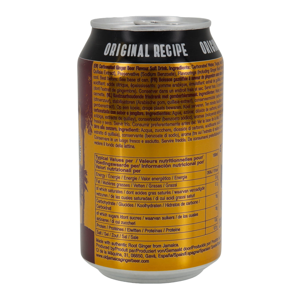 Ingwerbier Old Jamaica | Ginger Beer | erfrischend mit natürlichem Geschmack | 330 ml Dose OLD JAMAICA