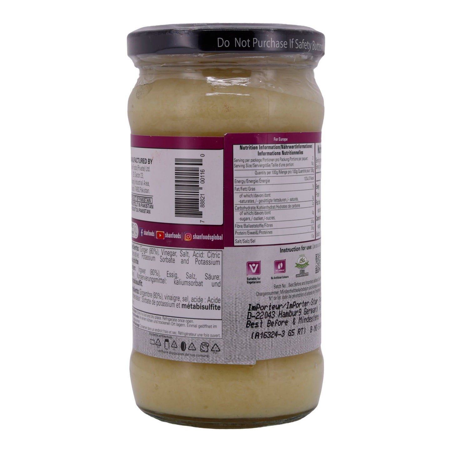 Ingwerpaste Shan | Pratik | Orijinal Yemekler İçin | 310 g