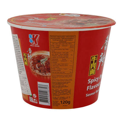 Instantnoedels Kailo Brand | Rundvleessmaak | Met rundvleessmaak in de beker | 120 g