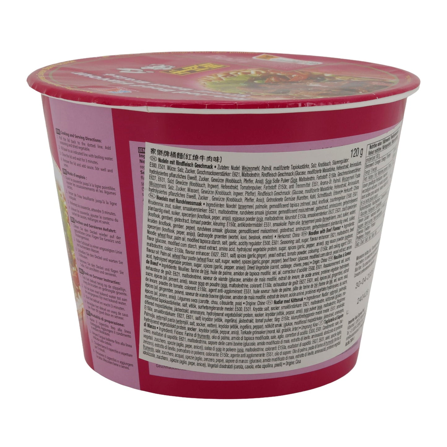 Instant-Nudeln Kailo Brand | Beef Flavour | Mit Roasted-Beef-Geschmack im Becher | 120 g