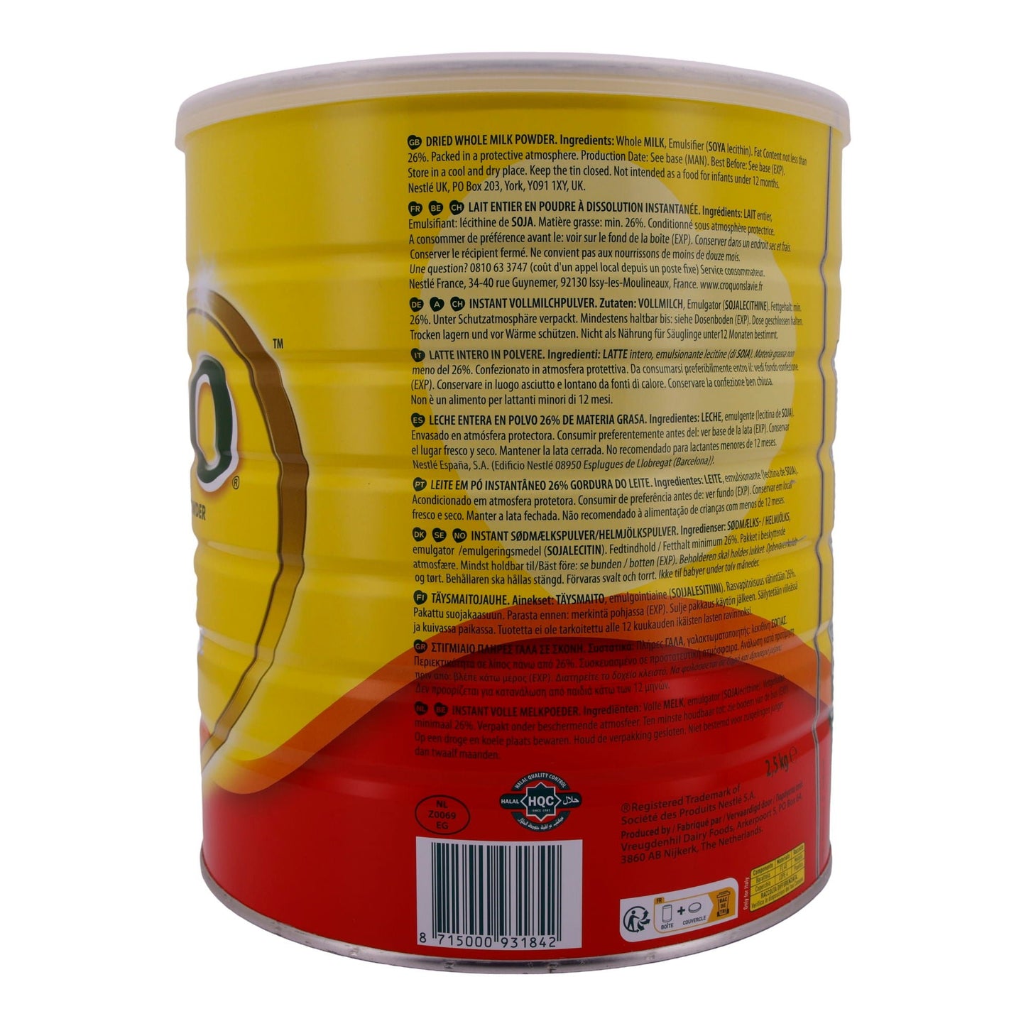 Instant Vollmilchpulver Nestlé Nido | Milchpulver | | 2,5 kg - Taste Your World