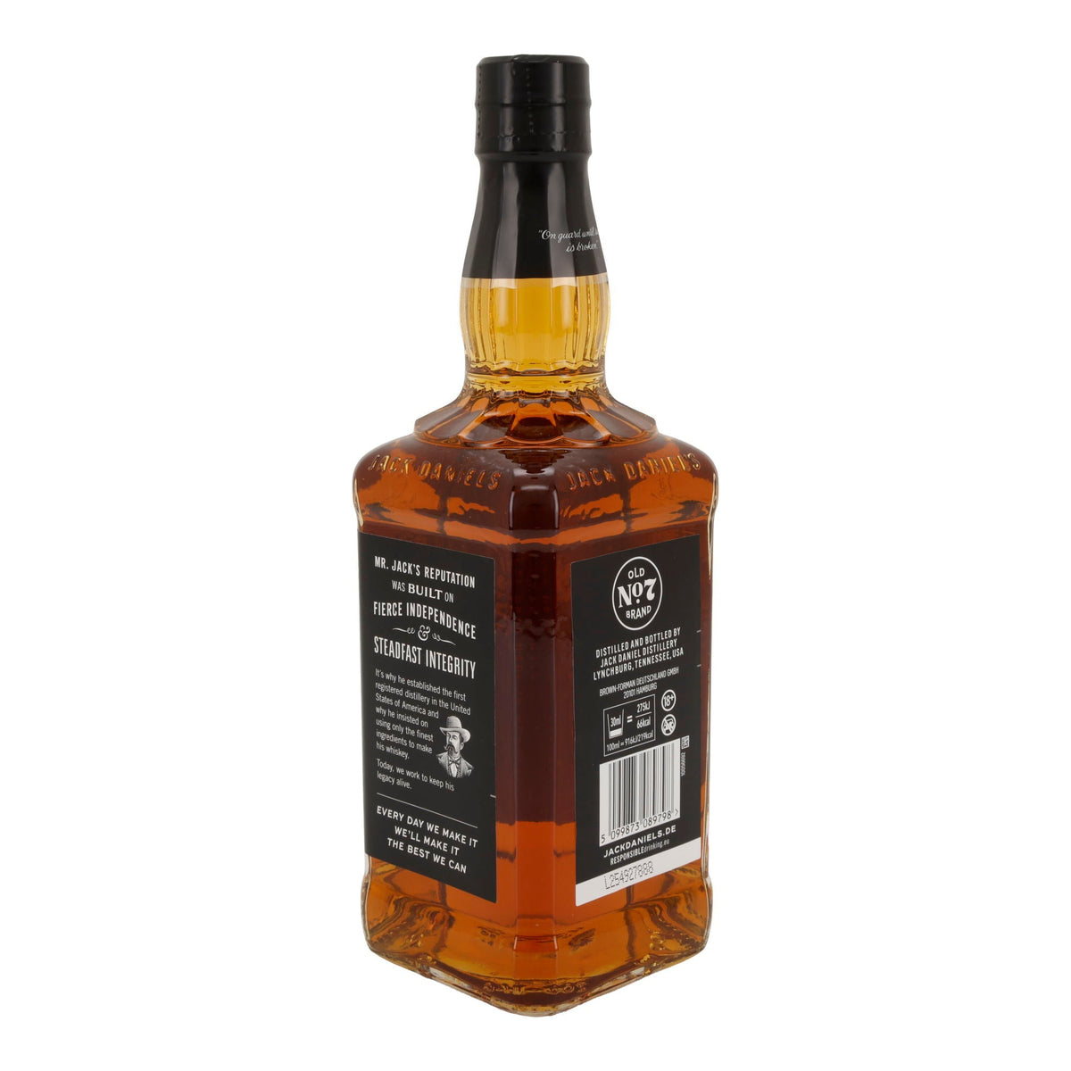 Jack Daniel’s Tennessee Whiskey | Old No. 7 | 40 % vol | 0,7 l Flasche Jack Daniel`s