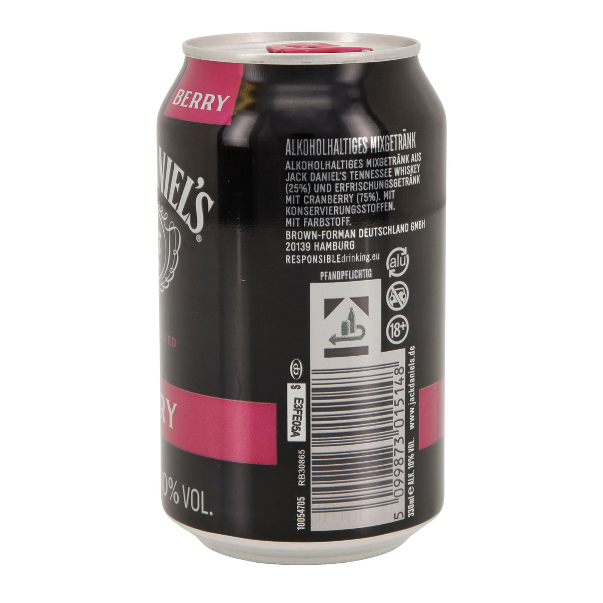 Jack Daniel’s | Whiskey & Berry | Longdrink mit Cranberry | 10 % vol | 330 ml Dose Jack Daniel`s