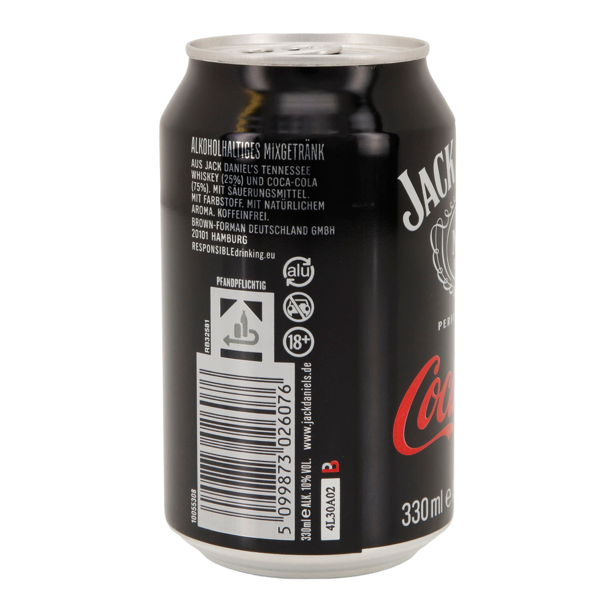 Jack Daniel’s | Whiskey & Coca-Cola | Longdrink | 10 % vol | 330 ml Dose Jack Daniel`s