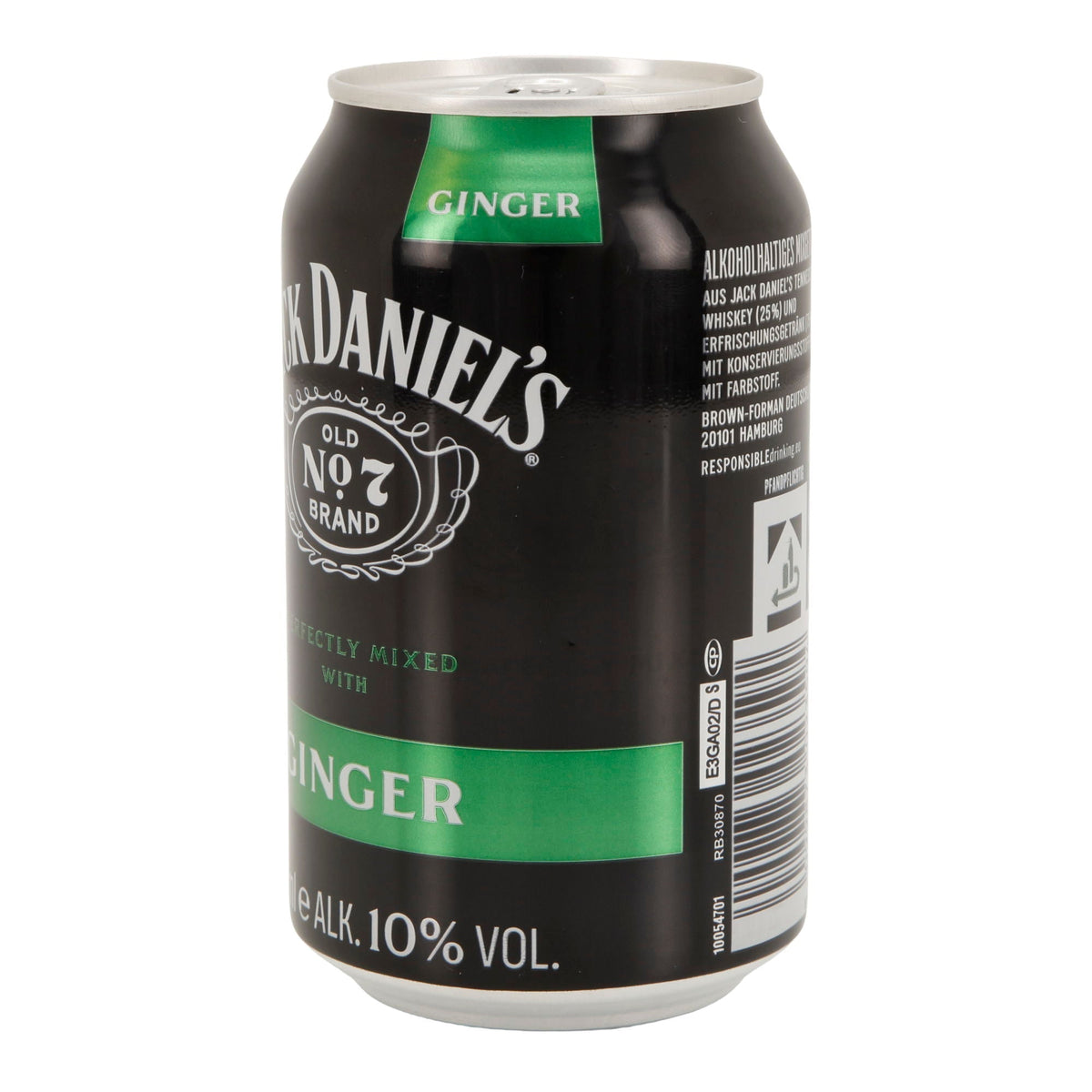 Jack Daniel’s | Whiskey & Ginger | Longdrink | 10 % vol | 330 ml Dose Jack Daniel`s