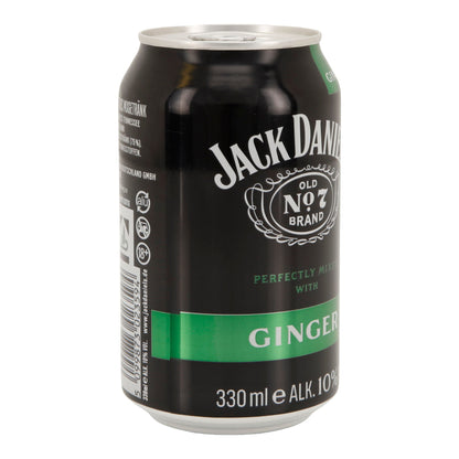 Jack Daniel’s | Whiskey & Ginger | Longdrink | 10 % vol | 330 ml Dose