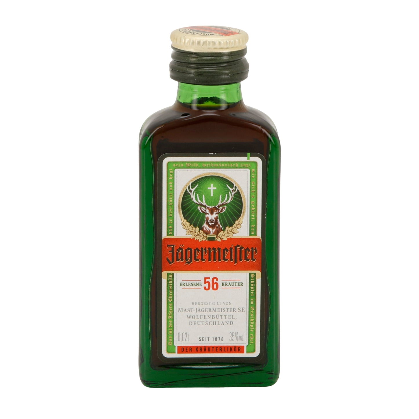 Jägermeister | Kräuterlikör | 56 Kräuter | 35 % vol | 20 ml